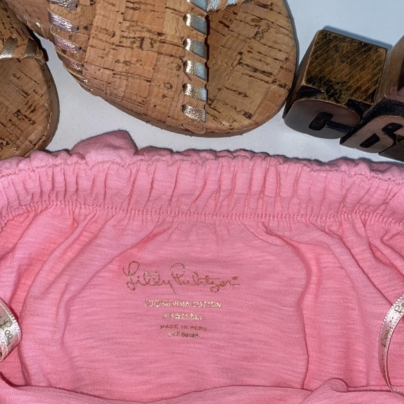 🌴LILLY PULITZER ‘Wiley” Ruffle Top Tube Top in Pale Pink - Picture 3 of 10